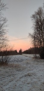 Kirjoittajan ottama kuva talvisesta maisemasta
